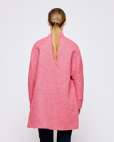 Raspberry Oak Donegal Wool Coat