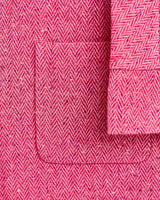 Raspberry Oak Donegal Wool Coat