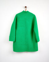 Oak Emerald on Emerald Donegal Wool Coat