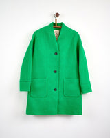 Oak Emerald on Emerald Donegal Wool Coat
