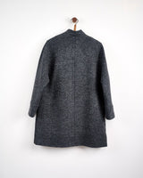 Oak Grey & Black Donegal Wool Coat