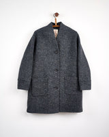 Oak Grey & Black Donegal Wool Coat