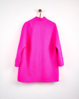 Oak Neon Pink on Pink Donegal Wool Coat