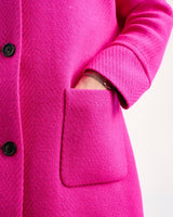 Oak Neon Pink on Pink Donegal Wool Coat