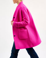Oak Neon Pink on Pink Donegal Wool Coat