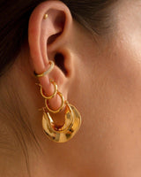 Gold Twisted Tribal Earring