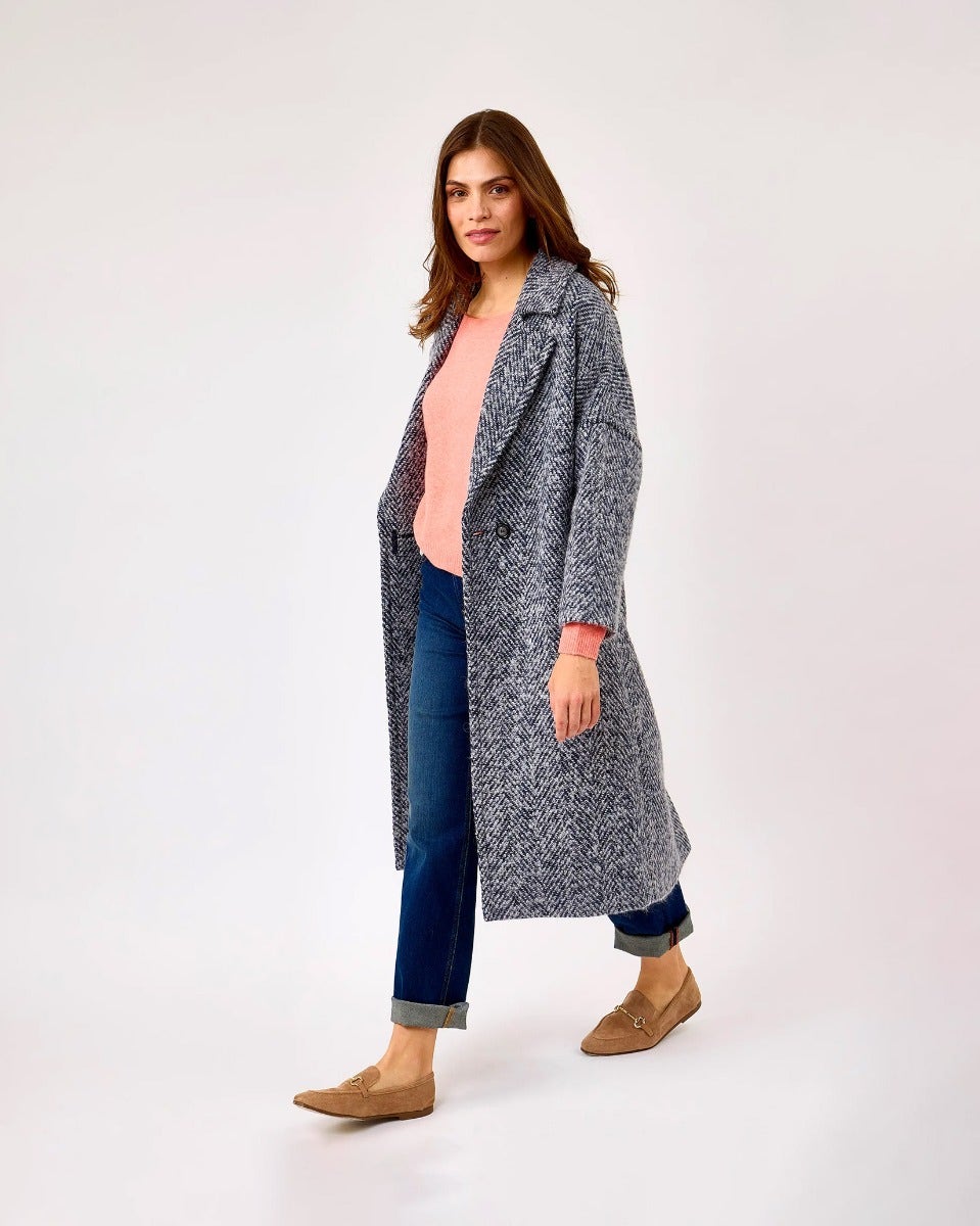 Oh My My Atlantic Donegal Wool & Mohair Coat