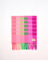 Oh My My Neon Stripe Wide Merino Scarf