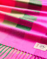Oh My My Neon Stripe Wide Merino Scarf