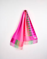 Oh My My Neon Stripe Wide Merino Scarf