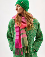 Oh My My Neon Stripe Wide Merino Scarf