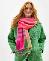 Oh My My Neon Stripe Wide Merino Scarf