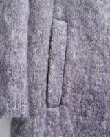 Ombre Grey Earth Brushed Mohair Coat