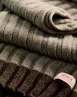 Beige Yak & Cashmere Rib Scarf