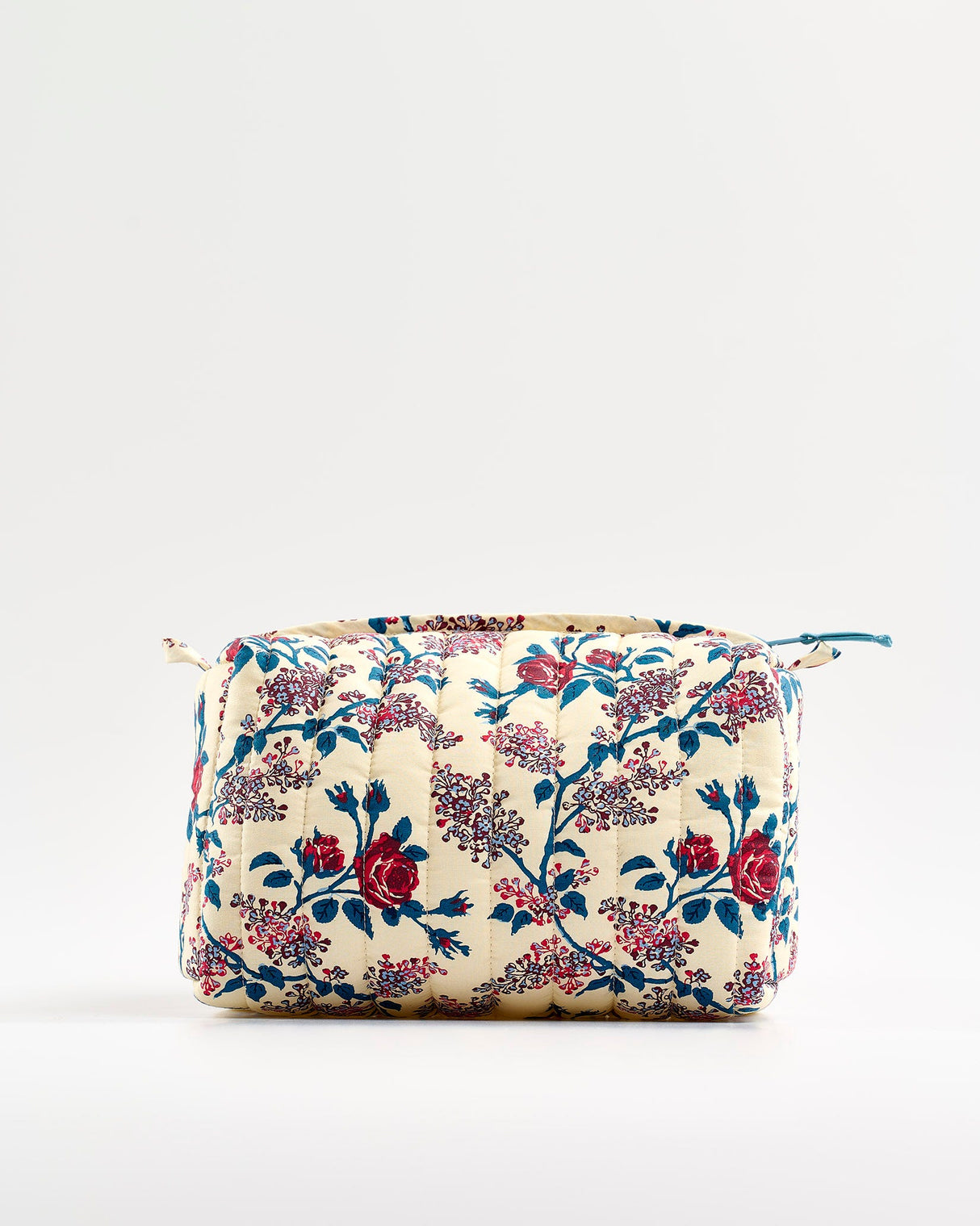 Orange Rose Quilted Cosmetic Bag