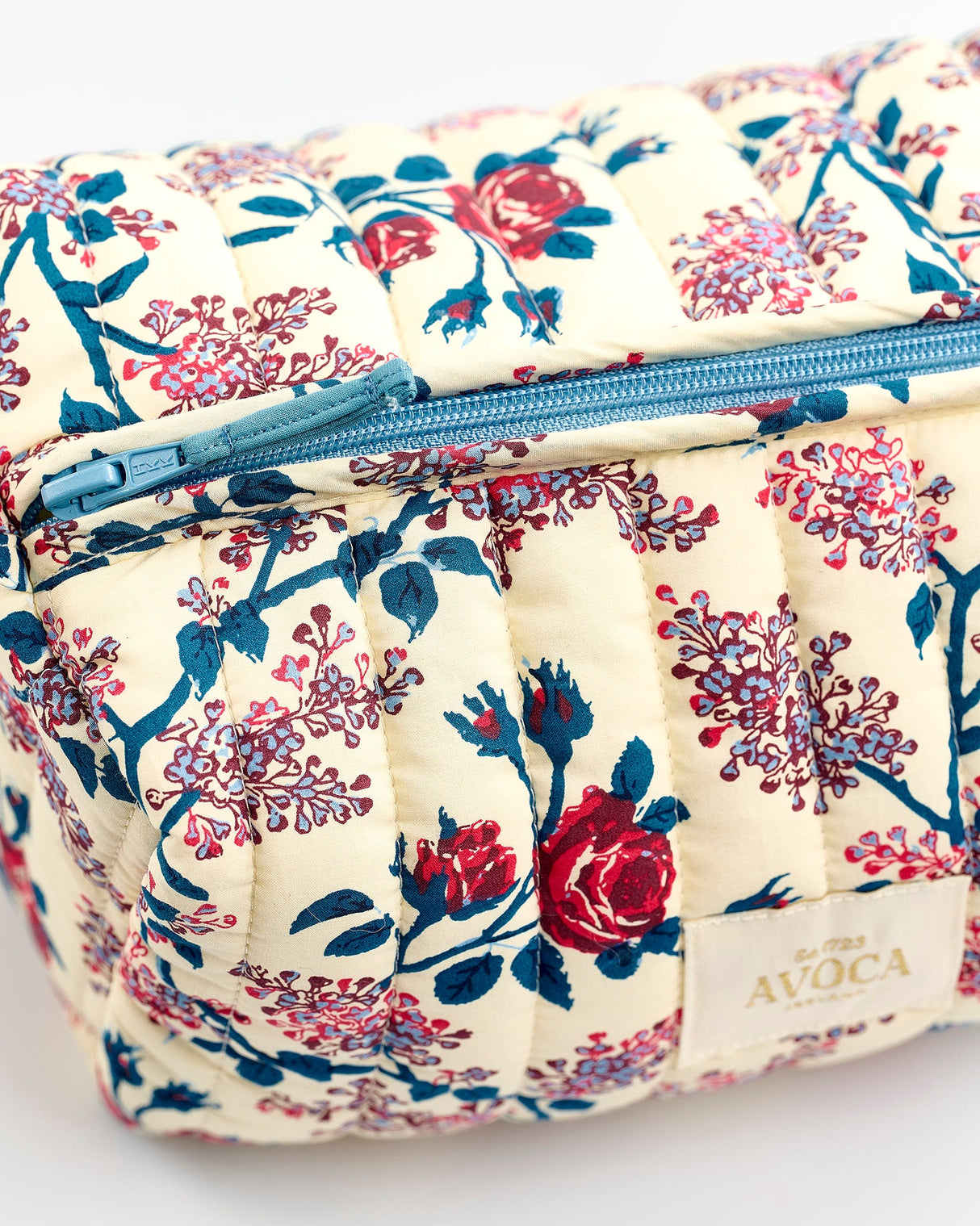 Orange Rose Quilted Cosmetic Bag