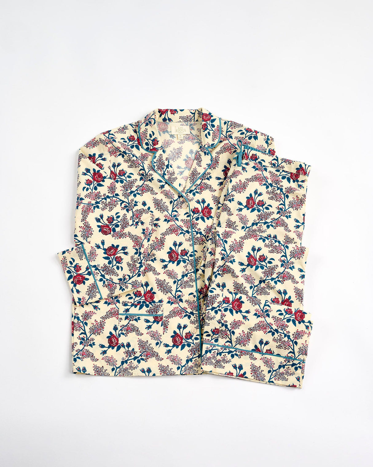 Orange-Rose-Cotton-Pyjama-Set