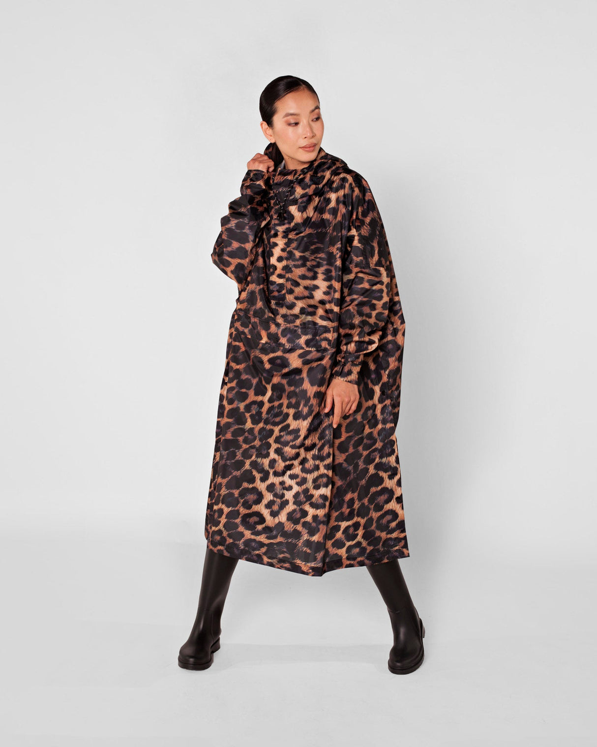 Dark-Leopard-Waterproof-Poncho
