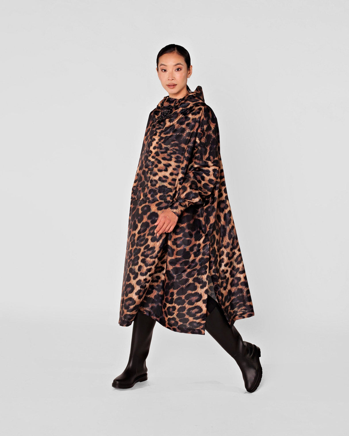 Dark Leopard Waterproof Poncho