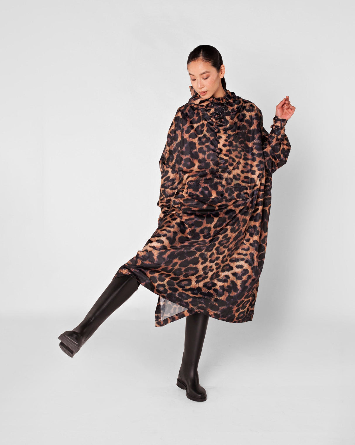 Dark Leopard Waterproof Poncho