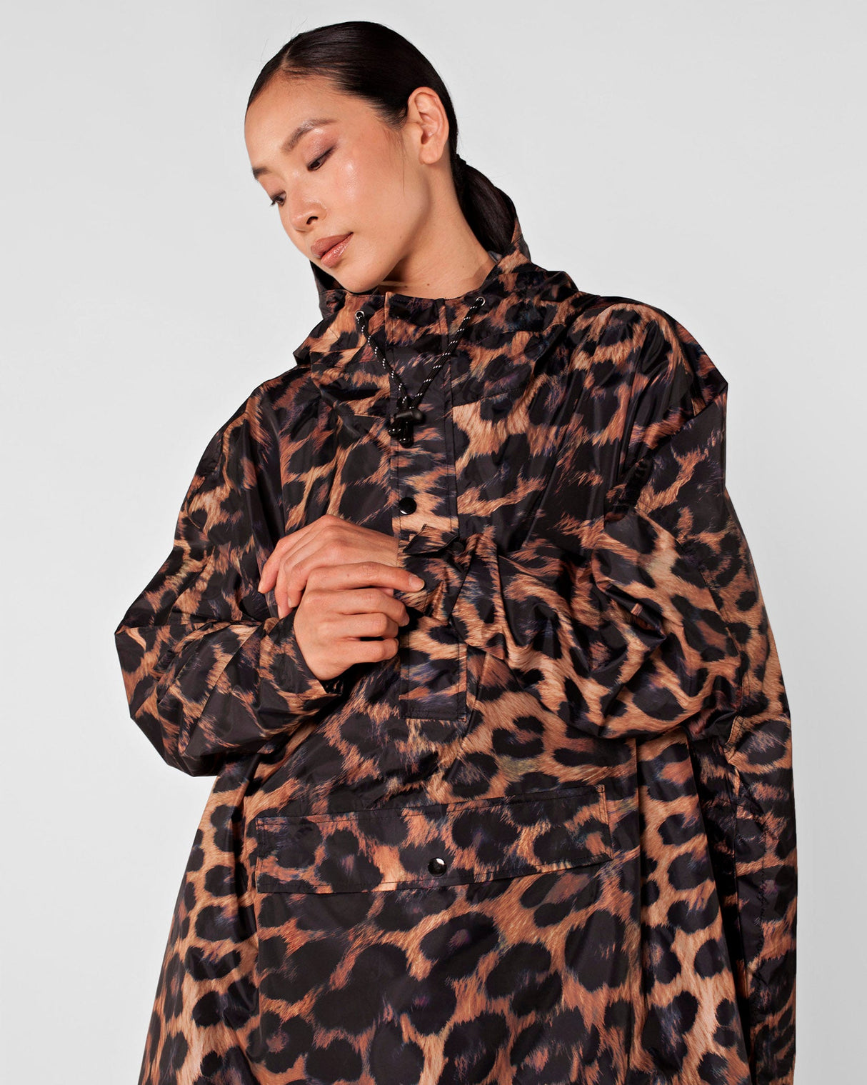 Dark Leopard Waterproof Poncho