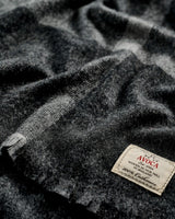 Black & Grey 100% Cashmere Wrap Scarf