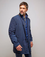 Navy Padded Rain Resistant Jacket