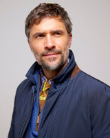 Navy Padded Rain Resistant Jacket