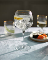 Palermo Gold Gin & Tonic Glasses - Set of 4