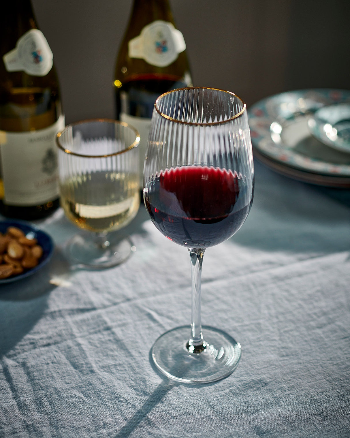 Palermo Gold Red Wine Glasses - Set of 4