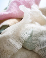 Pastel Stripe Mohair Throw