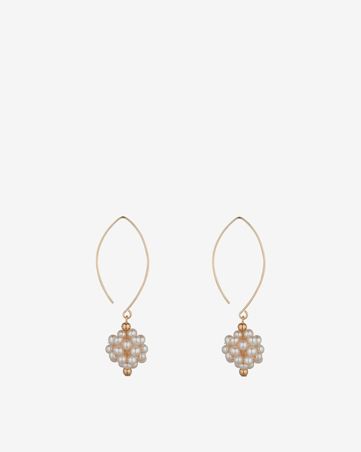 Pearl-Cluster-Gold-Filled-Open-Oval-Earrings