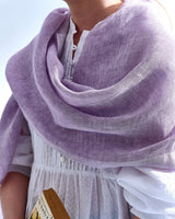 Petunia Linen Scarf