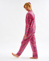 Fuchsia-Forest-Friends-Cotton-Pyjama-Set