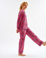Fuchsia Forest Friends Cotton Pyjama Set
