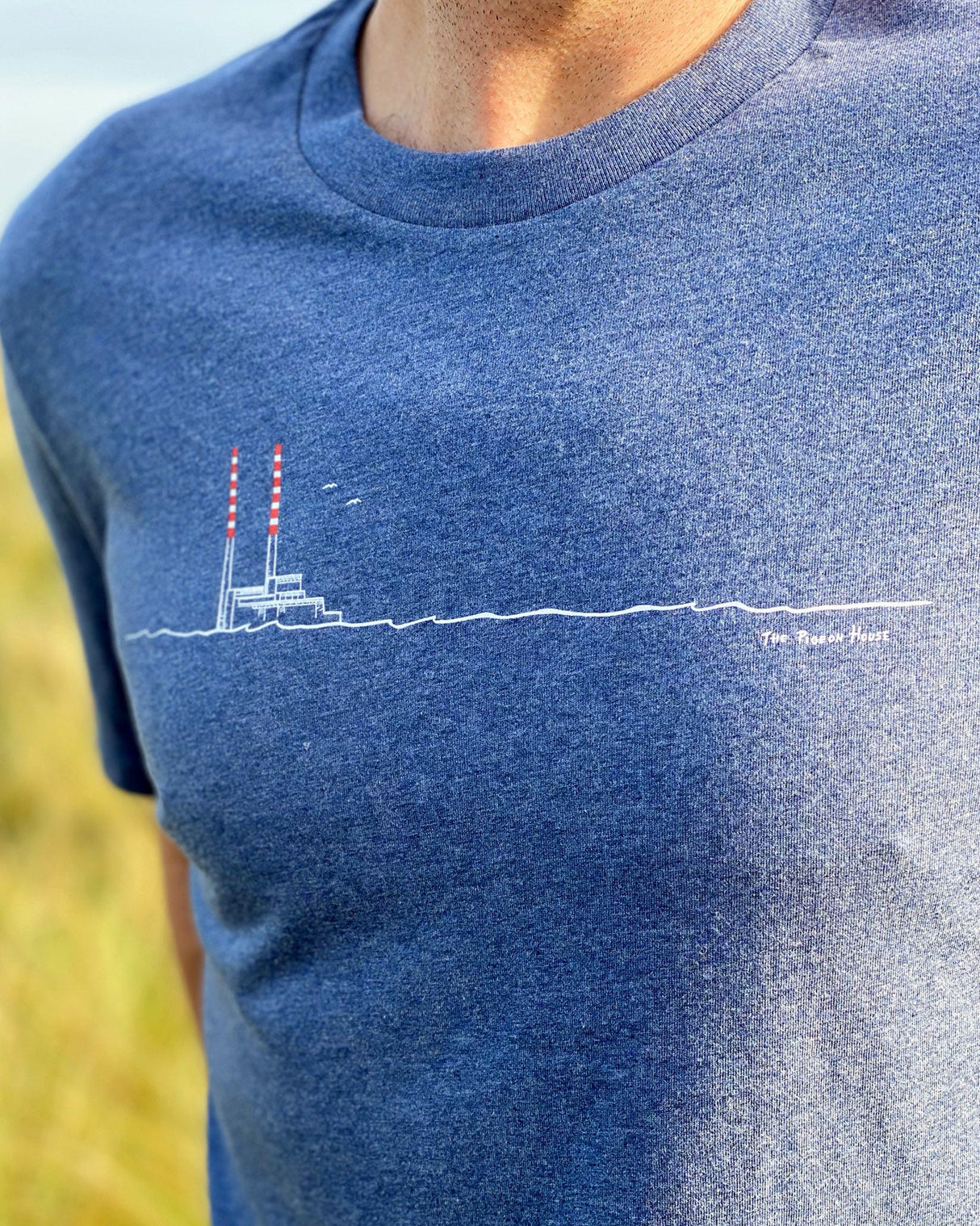Poolbeg Chimneys/Pigeon House Organic Cotton T-Shirt