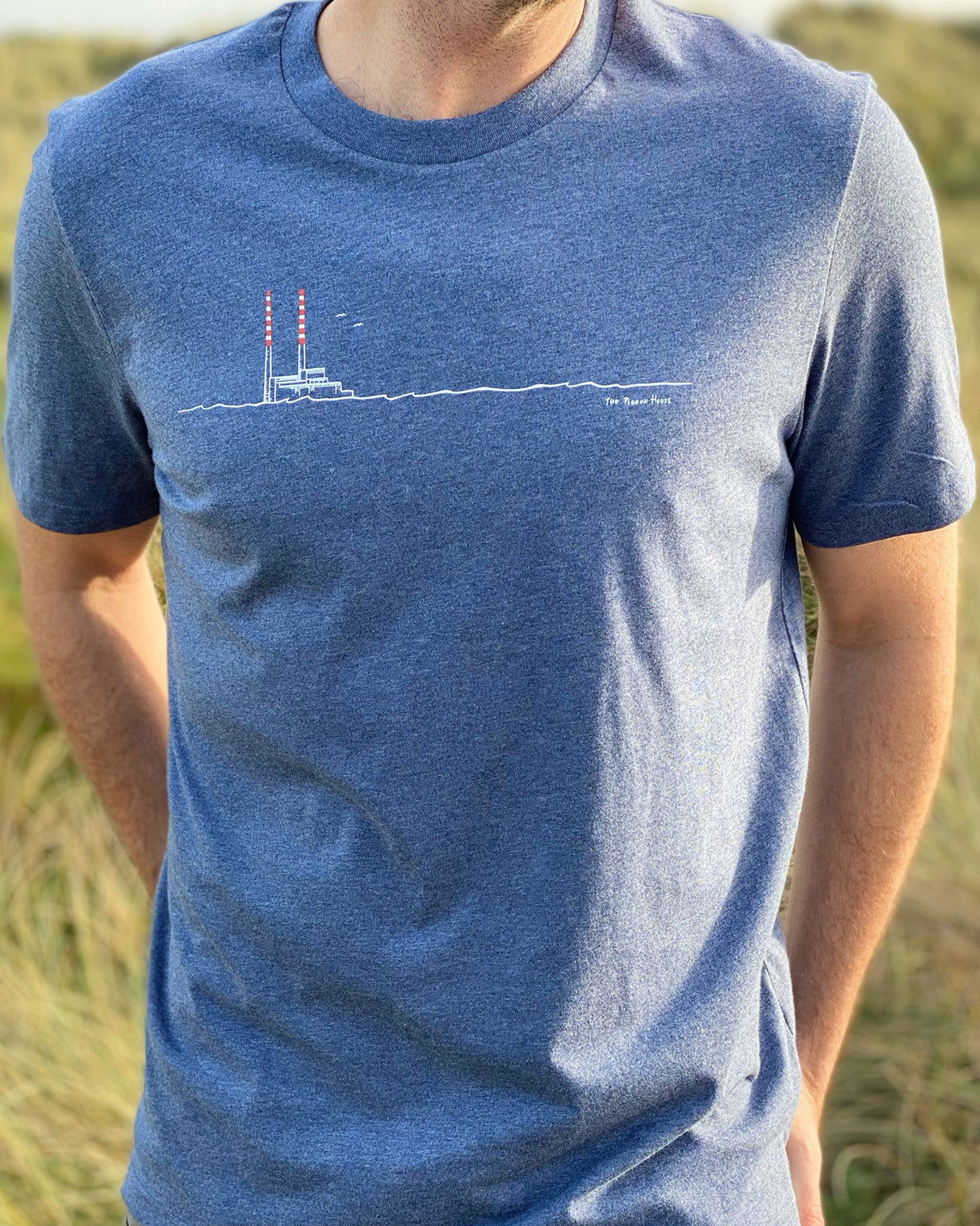 Poolbeg Chimneys/Pigeon House Organic Cotton T-Shirt