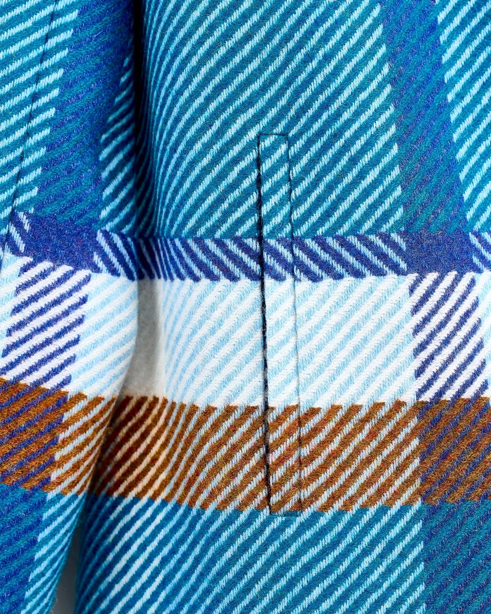 Teal Pheasant Lambswool Coat