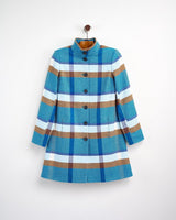 Teal Pheasant Lambswool Coat