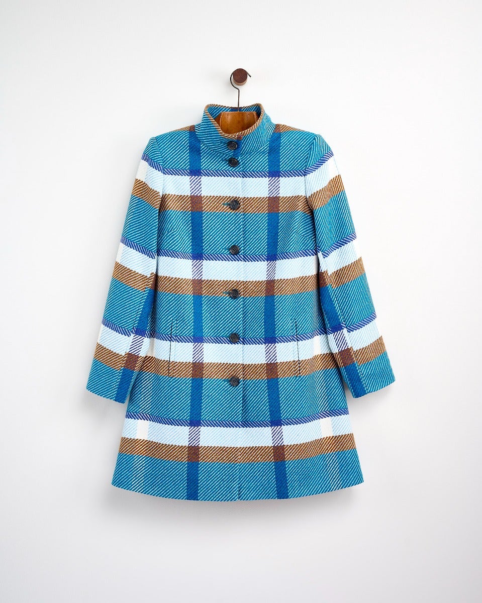 Teal Pheasant Lambswool Coat