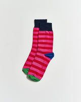Pink-_-Red-Stripe-Socks