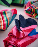 Pink-_-Red-Stripe-Socks