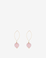 Pink-Crystal-Cluster-Gold-Filled-Open-Oval-Earrings