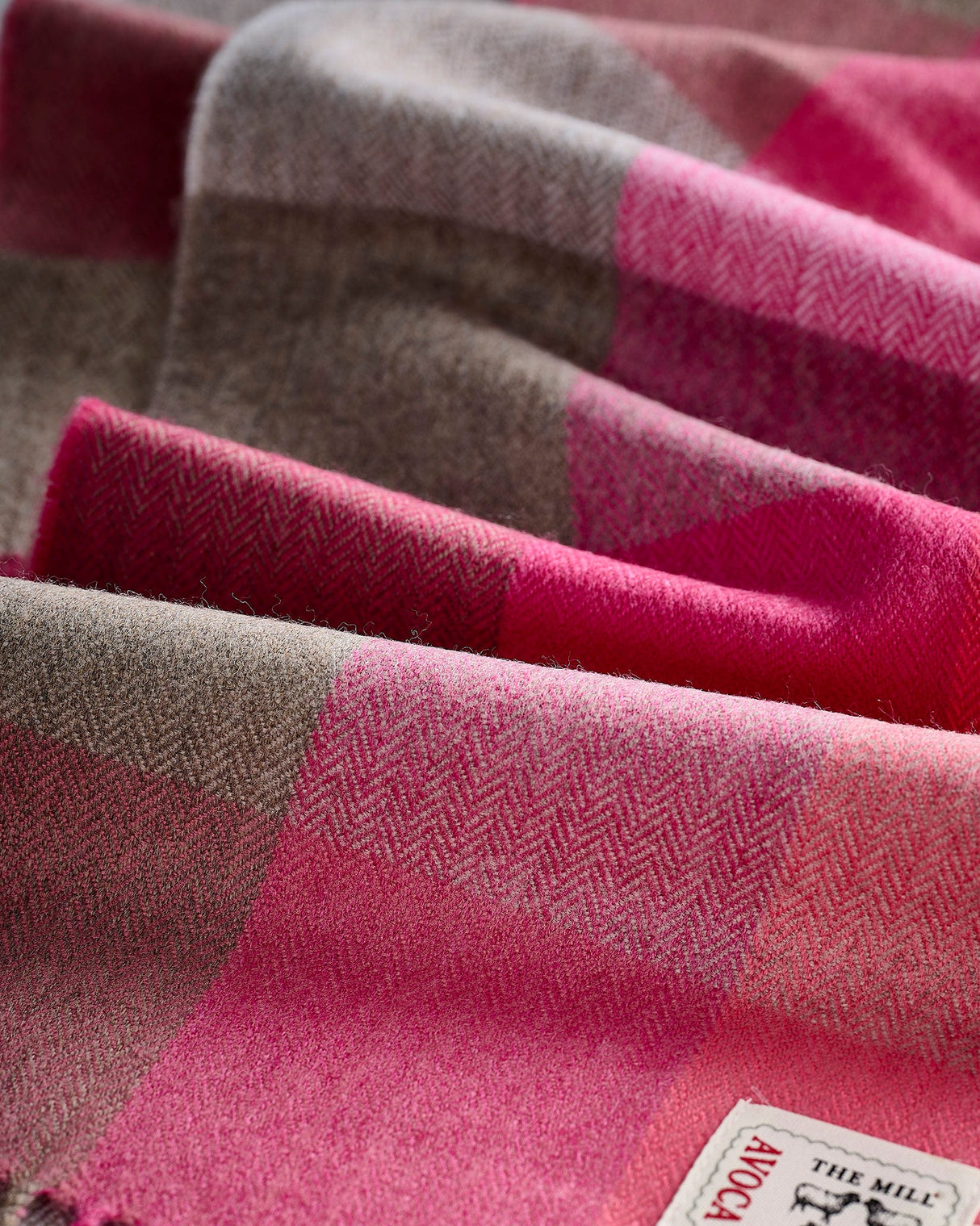 Pink Fields Merino Scarf