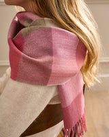 Pink Fields Merino Scarf