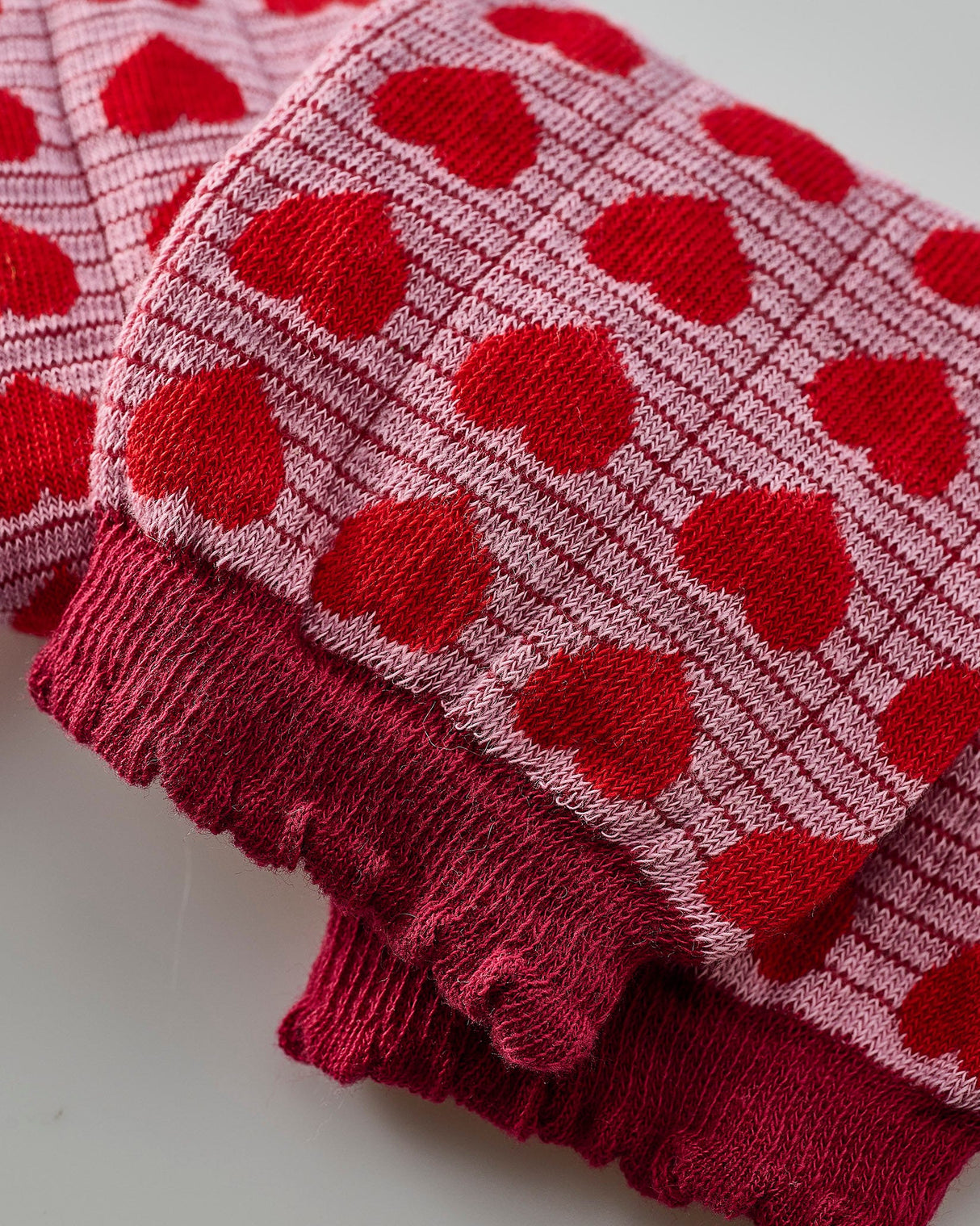 Pink-Heart-Ankle-Socks