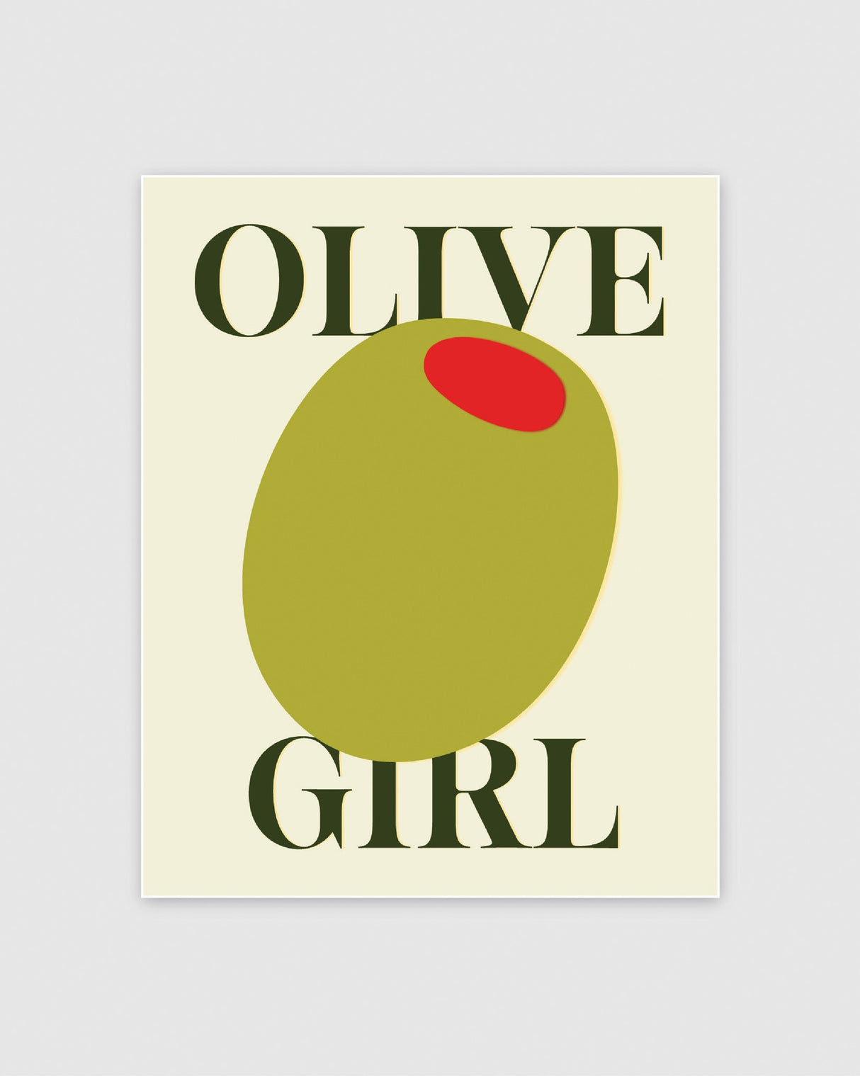 Olive Girl Print
