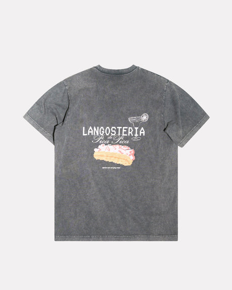 Black-'Langosteria'-Graphic-T-Shirt