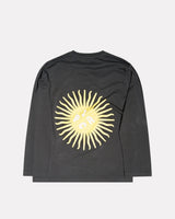 Black-'Sun'-Long-Sleeve-Graphic-T-Shirt