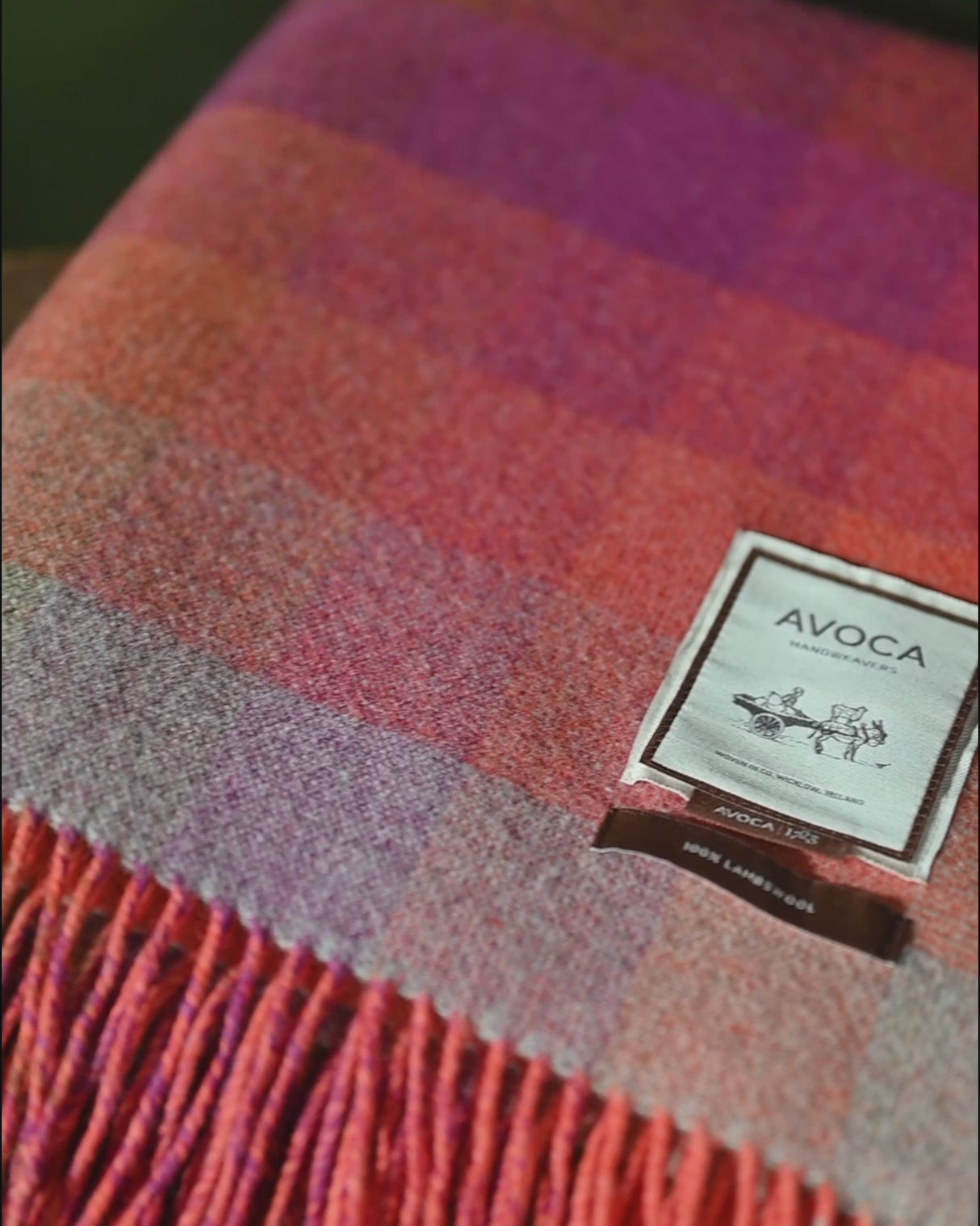 Miners Spectrum Double Sided Lambswool Throw